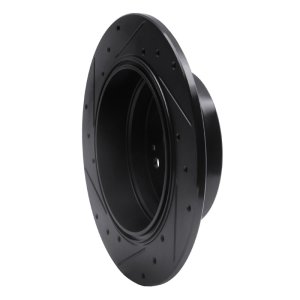 Acura CL Brake Rotor (1) - Rear Right - R1 Concepts - Drilled & Slotted - Black - `01-`03